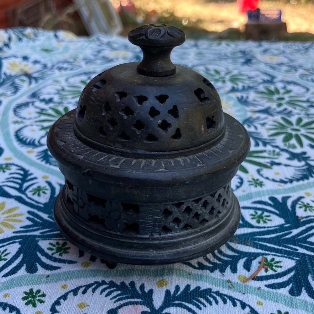 Decorative two piece Incense Holder